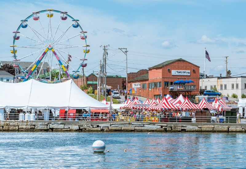 Rockland Festivals & Events Maine - Maine Lobster Festival view from the bay