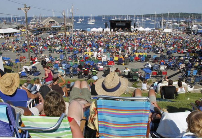 Crowd enjoying the show at the North Atlantic Blues Festival