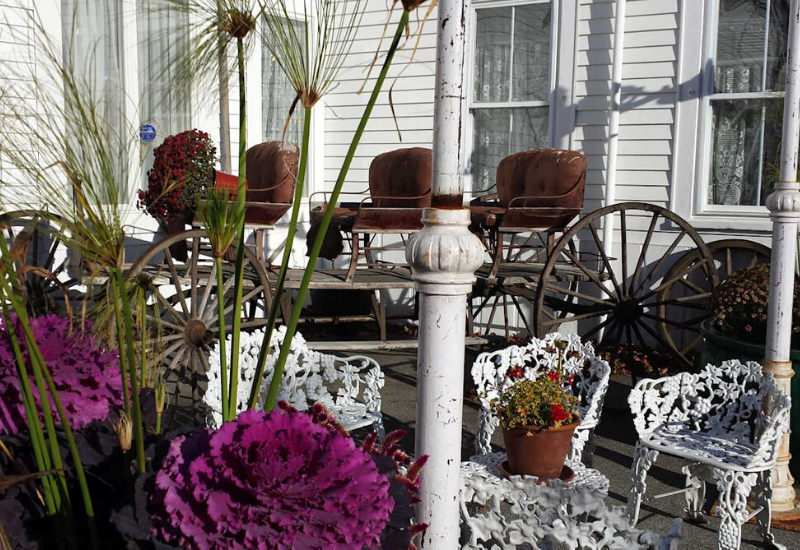 back patio - Shopping Rockland Maine - Rockland Marketplace Antiques